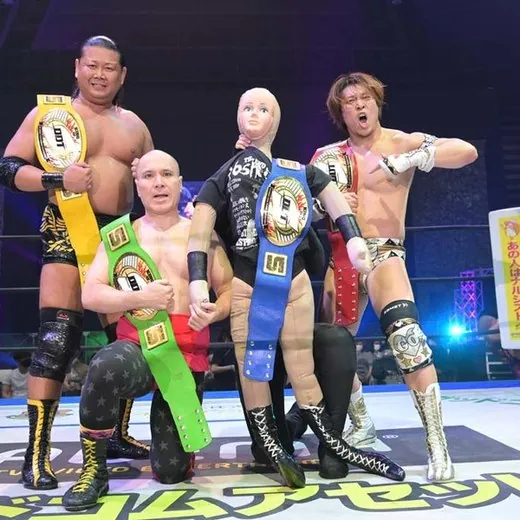 DDT Variety Team (Toru Owashi, Antonio Honda, Kazuki Hirata & Yoshihiko)