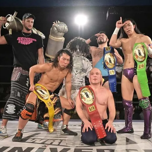 SCHADENFREUDE International (Chris Brookes, Masahiro Takanashi, Antonio Honda, Takeshi Masada & Mecha Mummy)