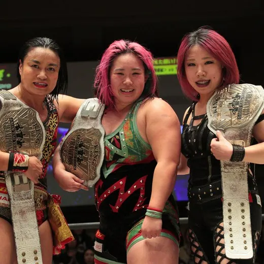 Sendai Girls (Meiko Satomura, DASH Chisako & Chihiro Hashimoto)