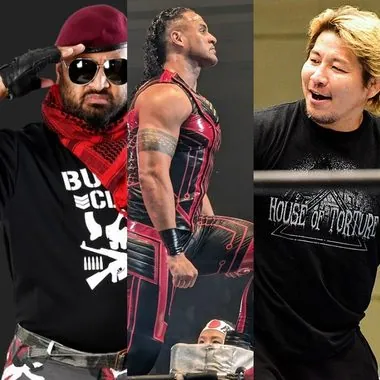 Bullet Club (Bad Luck Fale, Tama Tonga & Yujiro Takahashi)子弹帮
