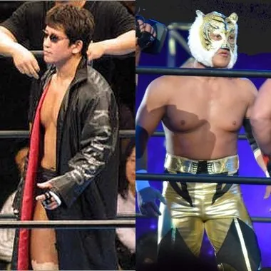 Koji Kanemoto & Tiger Mask金本浩二 & 虎面人